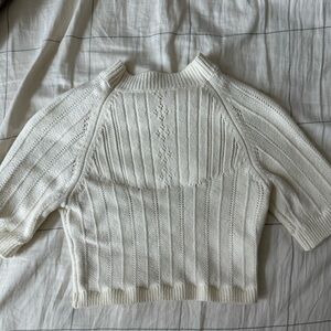 Free People mock neck crop top